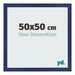 Fotolijst 50x50cm Donkerblauw Geveegd MDF Bologna Voorzijde Maat | Yourdecoration.nl