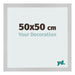 Fotolijst 50x50cm Edelstaal MDF Bologna Voorzijde Maat | Yourdecoration.nl