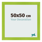 Fotolijst 50x50cm Groen MDF Pisa Voorzijde Maat | Yourdecoration.nl