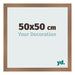 Fotolijst 50x50cm Koper Decor MDF Bologna Voorzijde Maat | Yourdecoration.nl