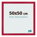 Fotolijst 50x50cm Rood MDF Bologna Voorzijde Maat | Yourdecoration.nl