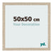 Fotolijst 50x50cm Sonoma Eiken MDF Bologna Voorzijde Maat | Yourdecoration.nl