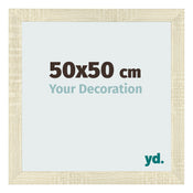 Fotolijst 50x50cm Sonoma Eiken MDF Pisa Voorzijde Maat | Yourdecoration.nl