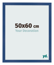 Fotolijst 50x60 cm Donkerblauw MDF Bologna Voorzijde Maat | Yourdecoration.nl