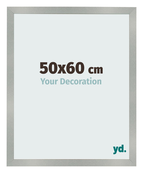 Fotolijst 50x60cm Aluminium Geborsteld MDF Bologna Voorzijde Maat | Yourdecoration.nl