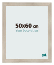 Fotolijst 50x60cm Eiken Licht MDF Pisa Voorzijde Maat | Yourdecoration.nl