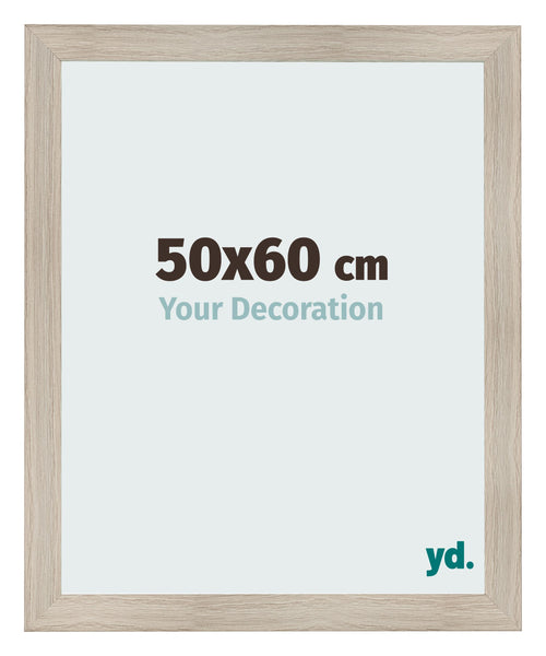 Fotolijst 50x60cm Eiken Licht MDF Pisa Voorzijde Maat | Yourdecoration.nl
