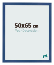 Fotolijst 50x65 cm Donkerblauw MDF Bologna Voorzijde Maat | Yourdecoration.nl