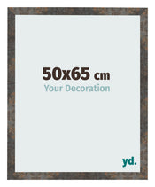 Fotolijst 50x65 cm Geoxideerd Metaal MDF Bologna Voorzijde Maat | Yourdecoration.nl