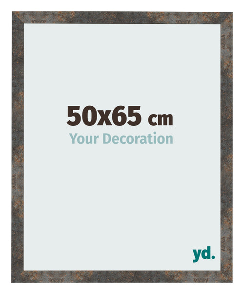 Fotolijst 50x65 cm Geoxideerd Metaal MDF Bologna Voorzijde Maat | Yourdecoration.nl