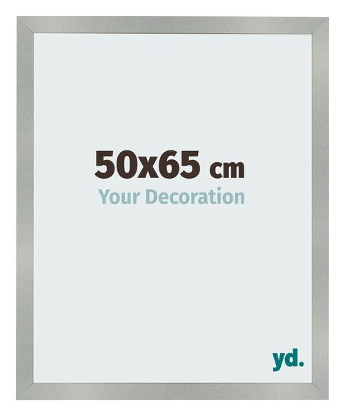 Fotolijst 50x65cm Aluminium Geborsteld MDF Bologna Voorzijde Maat | Yourdecoration.nl