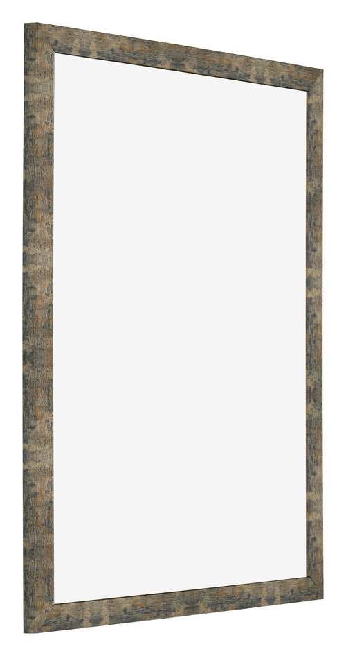 Fotolijst 50x65cm Blauw Goud Gemeleerd MDF Bologna Voorzijde Schuin | Yourdecoration.nl