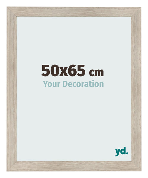 Fotolijst 50x65cm Eiken Licht MDF Pisa Voorzijde Maat | Yourdecoration.nl