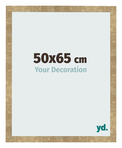 Fotolijst 50x65cm Goud Antiek MDF Bologna Voorzijde Maat | Yourdecoration.nl