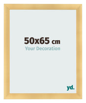 Fotolijst 50x65cm Goud Mat MDF Pisa Voorzijde Maat | Yourdecoration.nl