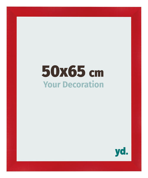 Fotolijst 50x65cm Rood MDF Pisa Voorzijde Maat | Yourdecoration.nl