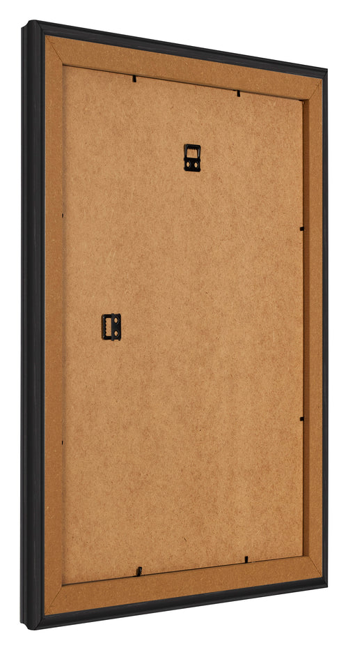 Fotolijst 50x65cm Zwart Houtnerf MDF Lazio Achterzijde Schuin | Yourdecoration.nl