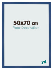 Fotolijst 50x70 cm Donkerblauw MDF Bologna Voorzijde Maat | Yourdecoration.nl