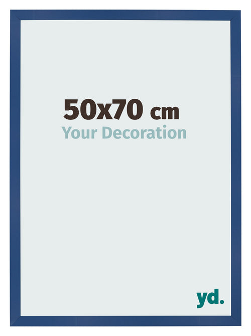 Fotolijst 50x70 cm Donkerblauw MDF Bologna Voorzijde Maat | Yourdecoration.nl