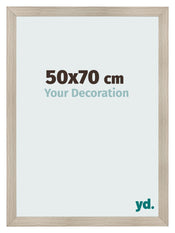 Fotolijst 50x70cm Eiken Licht MDF Pisa Voorzijde Maat | Yourdecoration.nl