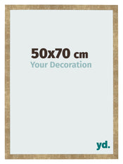 Fotolijst 50x70cm Goud Antiek MDF Bologna Voorzijde Maat | Yourdecoration.nl