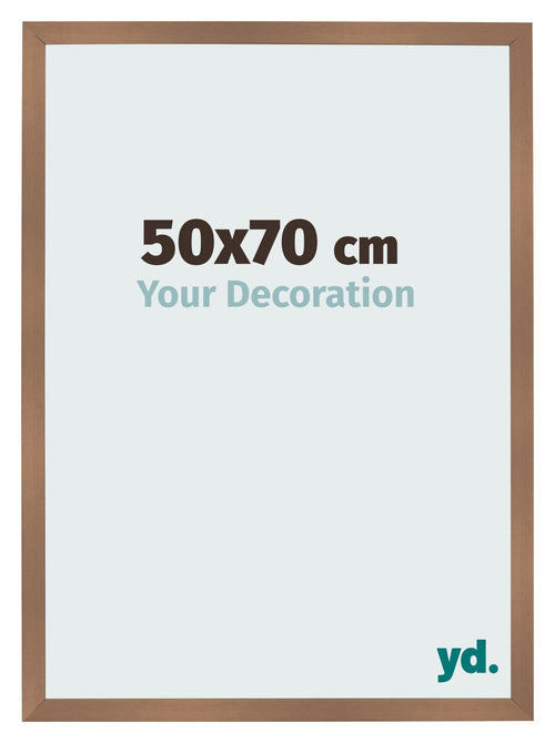 Fotolijst 50x70cm Koper Decor MDF Bologna Voorzijde Maat | Yourdecoration.nl