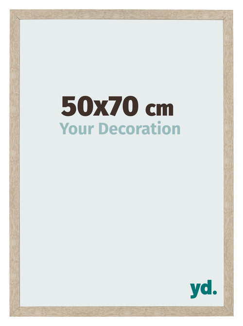 Fotolijst 50x70cm Sonoma Eiken MDF Bologna Voorzijde Maat | Yourdecoration.nl