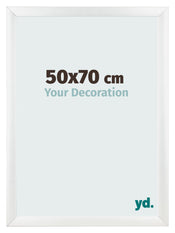 Fotolijst 50x70cm Wit Hoogglans MDF Pisa Voorzijde Maat | Yourdecoration.nl
