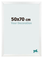 Fotolijst 50x70cm Wit Mat MDF Pisa Voorzijde Maat | Yourdecoration.nl