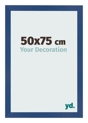 Fotolijst 50x75 cm Donkerblauw MDF Bologna Voorzijde Maat | Yourdecoration.nl