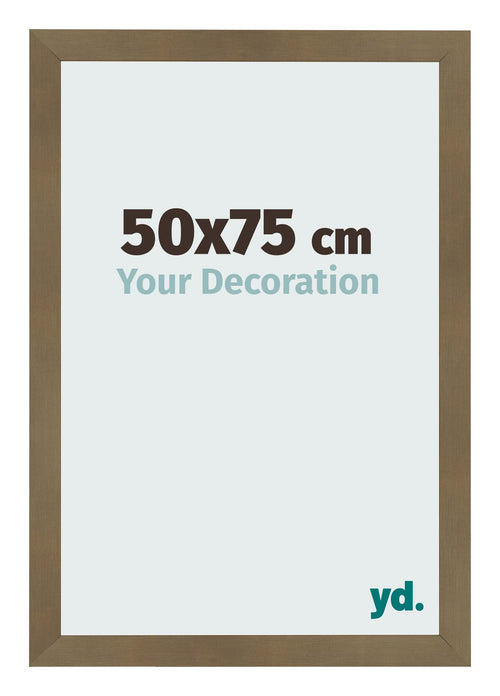 Fotolijst 50x75cm Brons Decor MDF Bologna Voorzijde Maat | Yourdecoration.nl