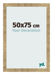 Fotolijst 50x75cm Goud Antiek MDF Bologna Voorzijde Maat | Yourdecoration.nl