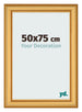 Fotolijst 50x75cm Goud Mat MDF Lazio Voorzijde Maat | Yourdecoration.nl