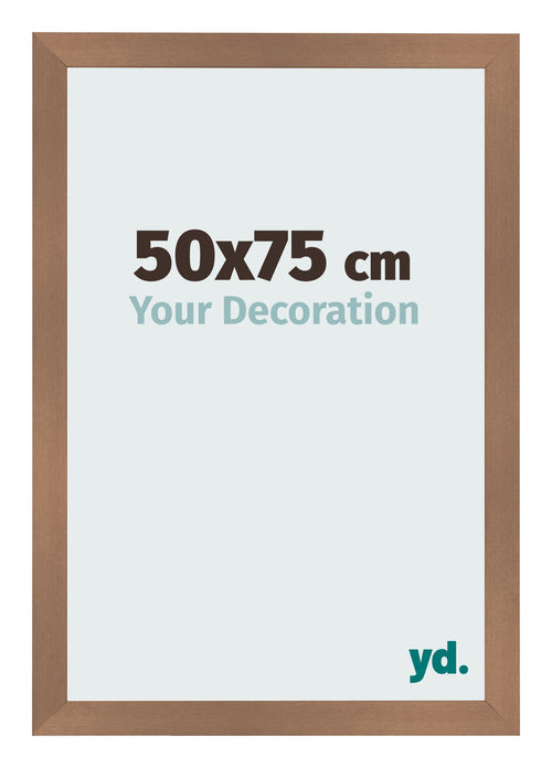 Fotolijst 50x75cm Koper Decor MDF Bologna Voorzijde Maat | Yourdecoration.nl