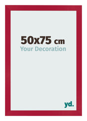 Fotolijst 50x75cm Rood MDF Bologna Voorzijde Maat | Yourdecoration.nl