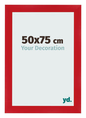 Fotolijst 50x75cm Rood MDF Pisa Voorzijde Maat | Yourdecoration.nl