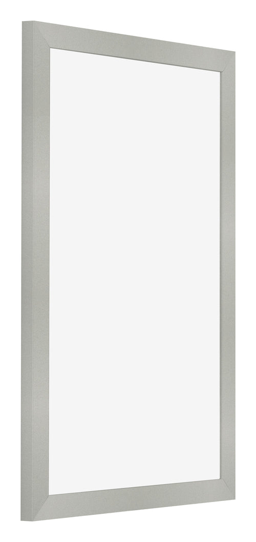 Fotolijst 50x75cm Zilver Mat MDF Bologna Voorzijde Schuin | Yourdecoration.nl