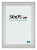 Fotolijst 50x75cm Zilver Mat MDF Lazio Voorzijde Maat | Yourdecoration.nl