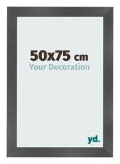 Fotolijst 50x75cm Zwart Mat MDF Pisa Voorzijde Maat | Yourdecoration.nl
