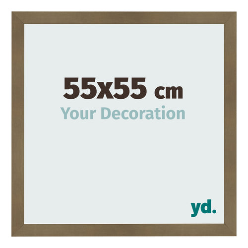 Fotolijst 55x55cm Brons Decor MDF Bologna Voorzijde Maat | Yourdecoration.nl