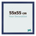 Fotolijst 55x55cm Donkerblauw Geveegd MDF Bologna Voorzijde Maat | Yourdecoration.nl