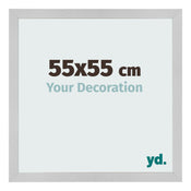 Fotolijst 55x55cm Edelstaal MDF Bologna Voorzijde Maat | Yourdecoration.nl