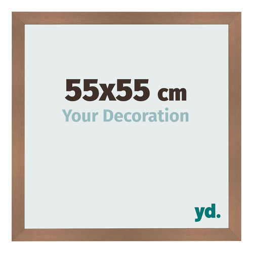Fotolijst 55x55cm Koper Decor MDF Bologna Voorzijde Maat | Yourdecoration.nl