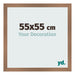 Fotolijst 55x55cm Koper Decor MDF Bologna Voorzijde Maat | Yourdecoration.nl