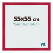Fotolijst 55x55cm Rood MDF Bologna Voorzijde Maat | Yourdecoration.nl