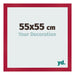 Fotolijst 55x55cm Rood MDF Bologna Voorzijde Maat | Yourdecoration.nl