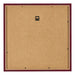 Fotolijst 55x55cm Wijnrood Geveegd MDF Bologna Achterzijde | Yourdecoration.nl