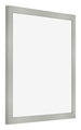 Fotolijst 55x55cm Zilver Mat MDF Bologna Voorzijde Schuin | Yourdecoration.nl