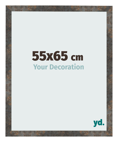 Fotolijst 55x65 cm Geoxideerd Metaal MDF Bologna Voorzijde Maat | Yourdecoration.nl