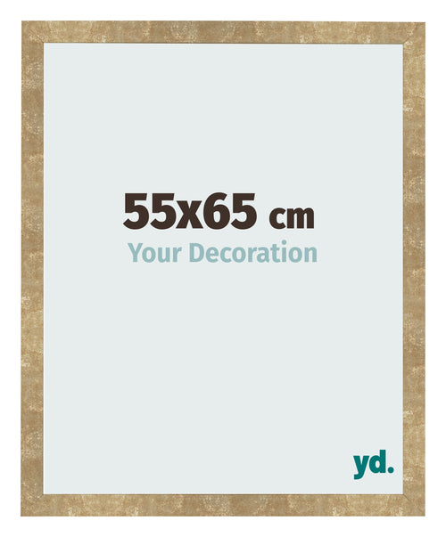 Fotolijst 55x65cm Goud Antiek MDF Bologna Voorzijde Maat | Yourdecoration.nl
